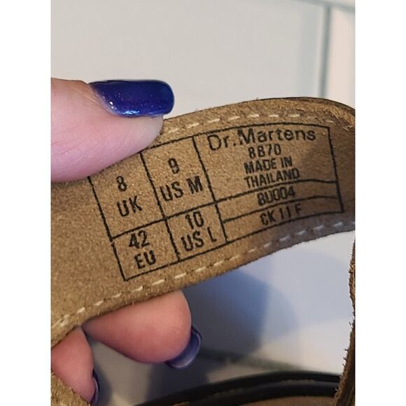 Dr. Martens Unisex 8B70 Y2K Brown Leather Fisherman Sandals Airwair | M 9/W 10 main image 10